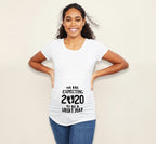 Women T-Shirts Slim Maternity Funny Letter Tops O-Neck Pregnancy Women