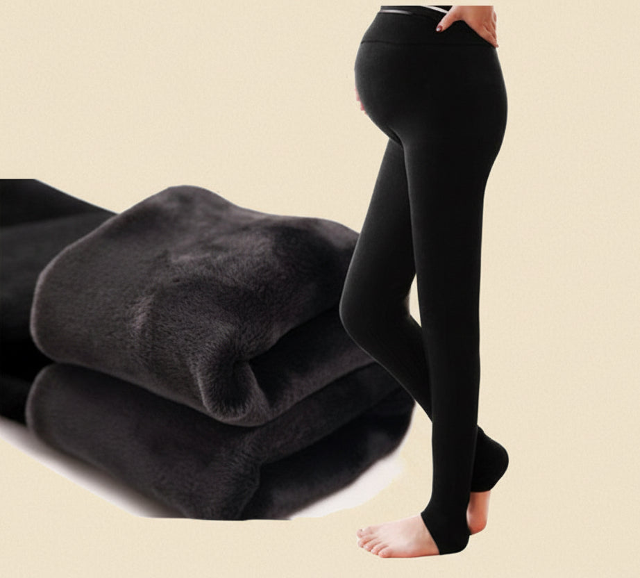 Winter Velvet Maternity Leggings Pants For Pregnant Women Warm Maternity Clothes Thickening Pregnancy Trousers Clothing