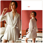 Long Nightgown Bridal Dressing Gown Home Service Suit