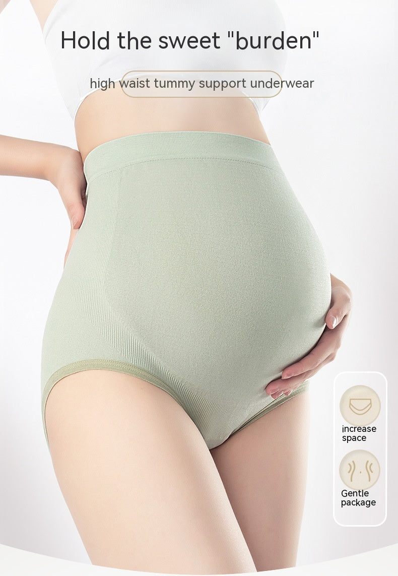 Thin Breathable Cotton Crotch Belly Support Postpartum Pregnant Women Seamless Underwear