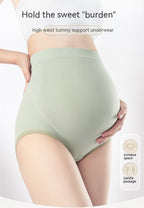 Thin Breathable Cotton Crotch Belly Support Postpartum Pregnant Women Seamless Underwear