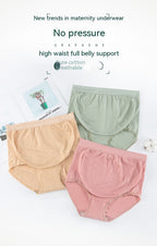 Thin Breathable Cotton Crotch Belly Support Postpartum Pregnant Women Seamless Underwear