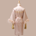 Feather Dressing Gown Wedding Party Costume