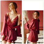 Long Nightgown Bridal Dressing Gown Home Service Suit