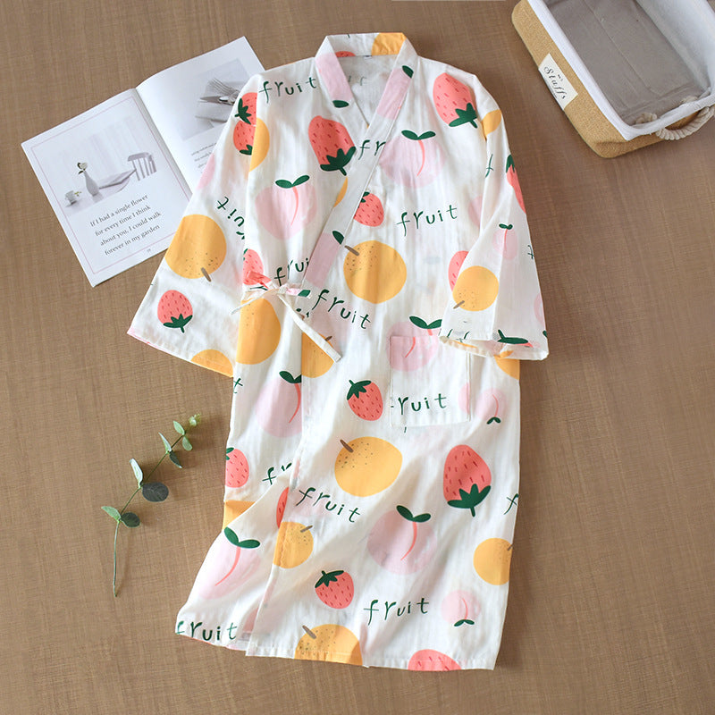 Japanese kimono dressing gown breastfeeding clothes