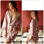 Long Nightgown Bridal Dressing Gown Home Service Suit