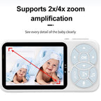 Baby Monitor With VOX Mode Night Vision Full Color Light Sound Alarm Smart Surveillance Camera