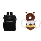 Multifunctional Maternity Diaper Backpack Upgraded With Removable Mosquito Net Large Capacity Foldable Infants Baby Crib Waterproof Nappy Mother Bag For Travel