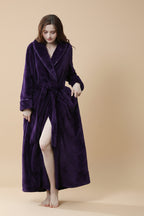 Dressing Gown Women Winter Warm Bathrobe Pajamas
