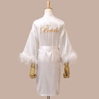 Feather Dressing Gown Wedding Party Costume