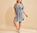 Plus Size Women's Dressing Gown