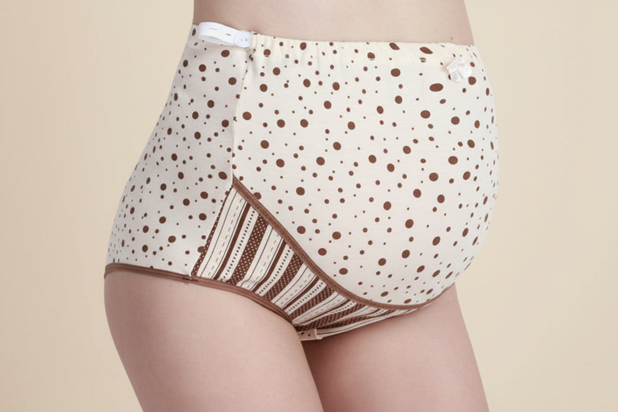 Pregnant women's underwear, stomach lift pants, maternity clothes, cotton, pregnant women's underwear, adjustable high waist pants