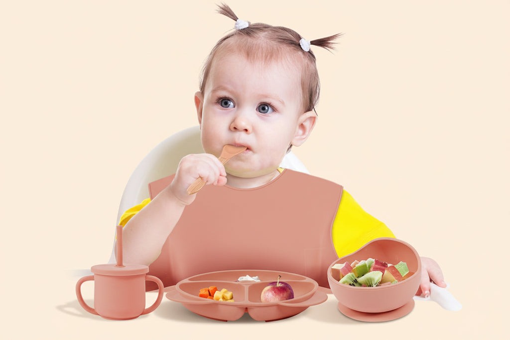 Baby Cutlery Baby Silicone Suction Cups Dining Plates Customized Name