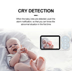 Baby Monitor With VOX Mode Night Vision Full Color Light Sound Alarm Smart Surveillance Camera