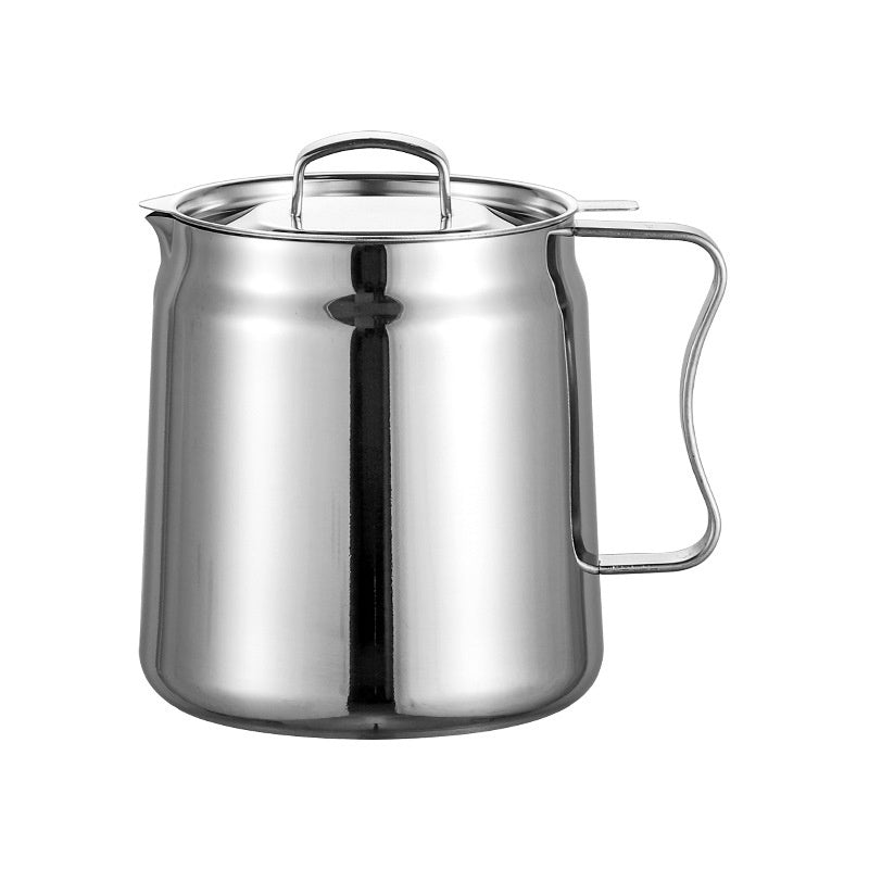 Stainless Steel Filter Oil Residue Separation Pot With Filter Screen Fried Blue