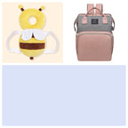 Multifunctional Maternity Diaper Backpack Upgraded With Removable Mosquito Net Large Capacity Foldable Infants Baby Crib Waterproof Nappy Mother Bag For Travel