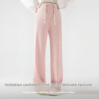 Slimming Slim-fit Ice Silk Pregnant Women Bell-bottom Pants