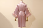 Feather Dressing Gown Wedding Party Costume