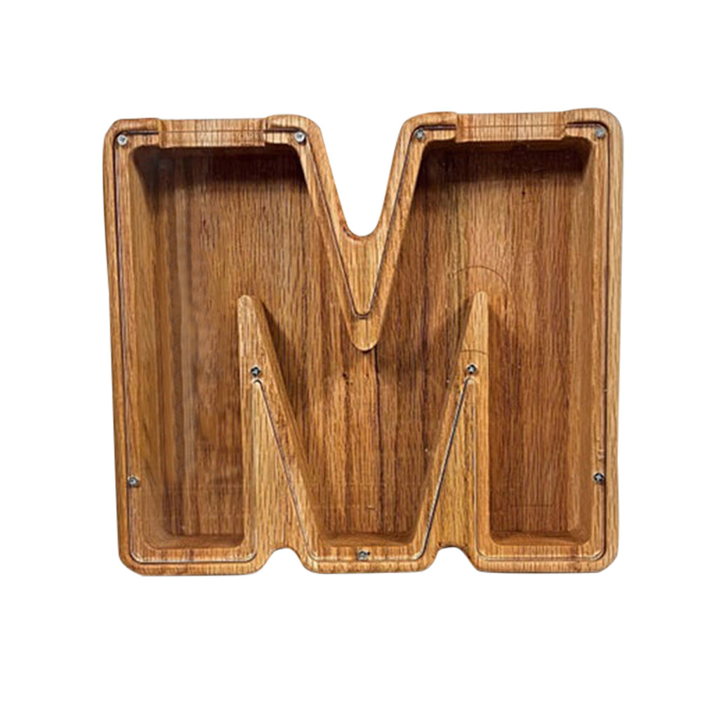 Wooden Letter Piggy Bank Creative Piggy Bank Nordic Style Piggy Bank