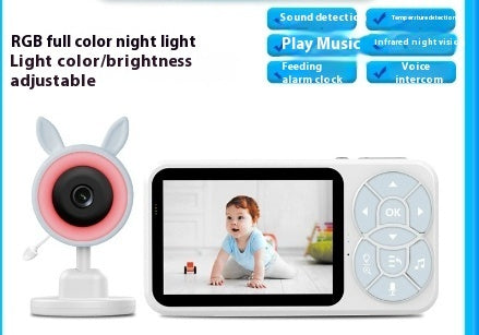 Baby Monitor With VOX Mode Night Vision Full Color Light Sound Alarm Smart Surveillance Camera
