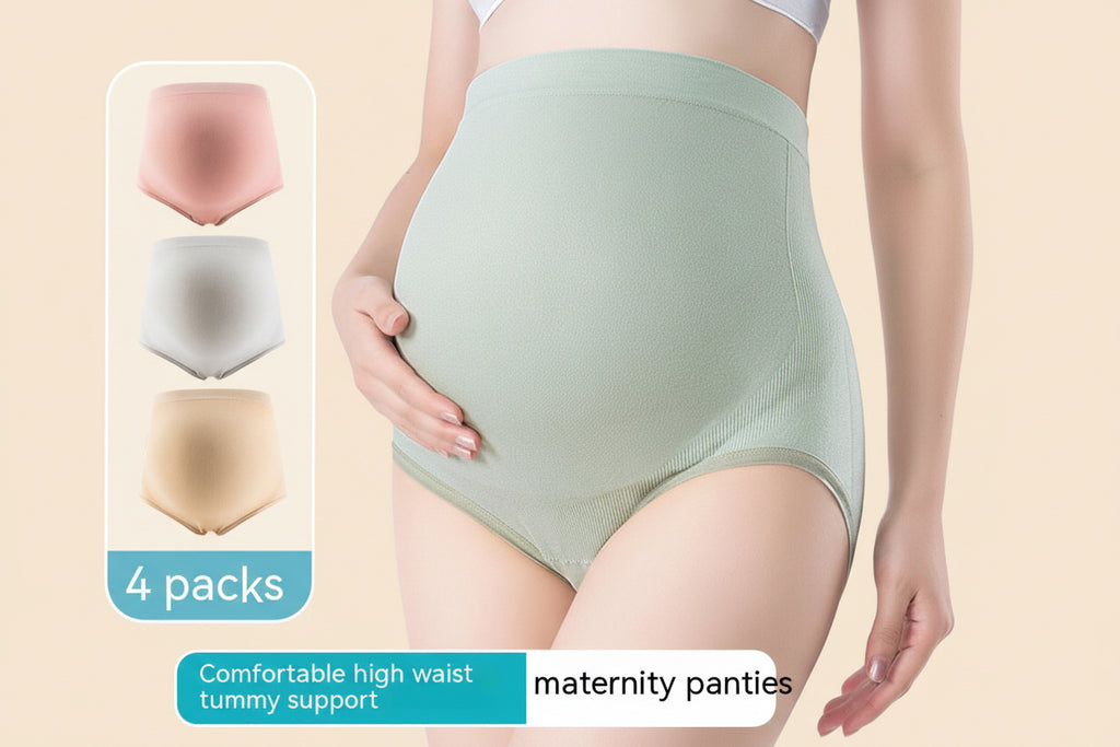 Thin Breathable Cotton Crotch Belly Support Postpartum Pregnant Women Seamless Underwear