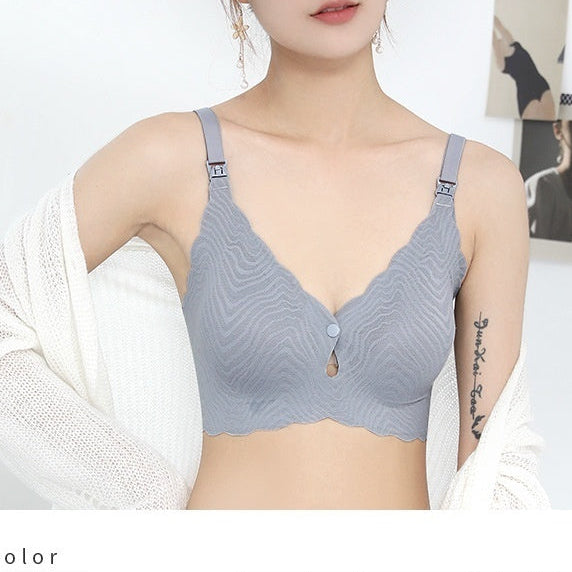 Women's Wireless Lace Nursing Bra
