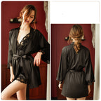 Long Nightgown Bridal Dressing Gown Home Service Suit