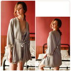 Long Nightgown Bridal Dressing Gown Home Service Suit